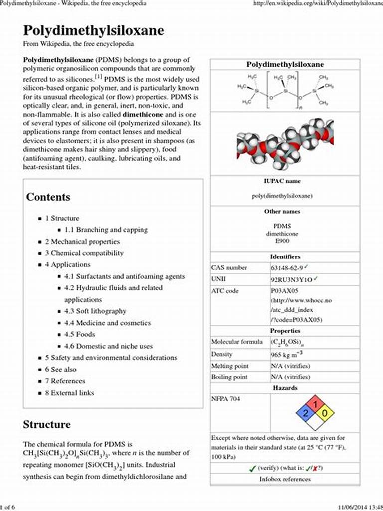 Eigenschaften und Anwendung von Polydimethylsiloxan